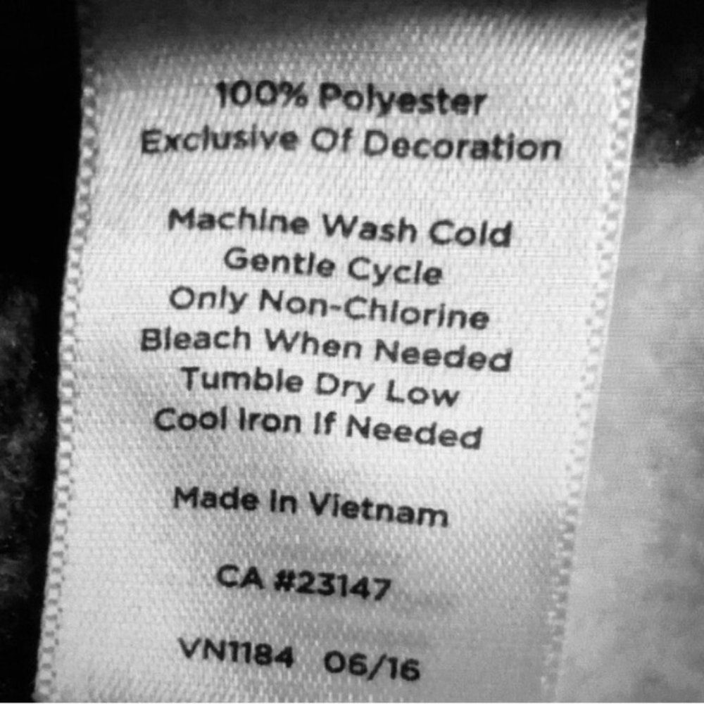 Talbots Black Off-White buffalo check fleece jacket size SP Excellent Condition - Picture 2 of 4